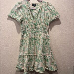 Velvet Heart Mint and Pink Patterned Dress